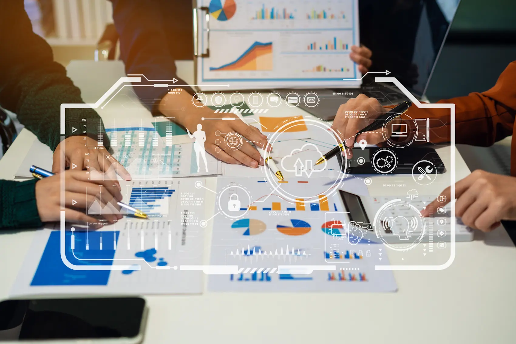 Project manager trabajando en una estrategia digital